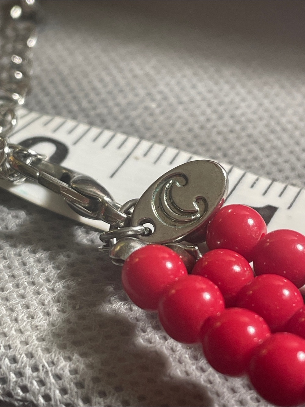 Charming Charli Multi-Strand Red Beaded Statement Necklace 16” 2” extender - Picture 3 of 6